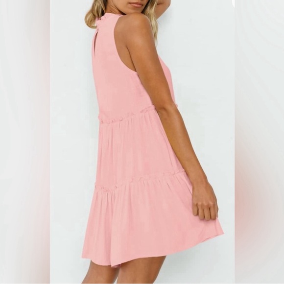 Imily Bela Womens Summer Dresses Boho Sleeveless Halter Sun Dress - Picture 3 of 11